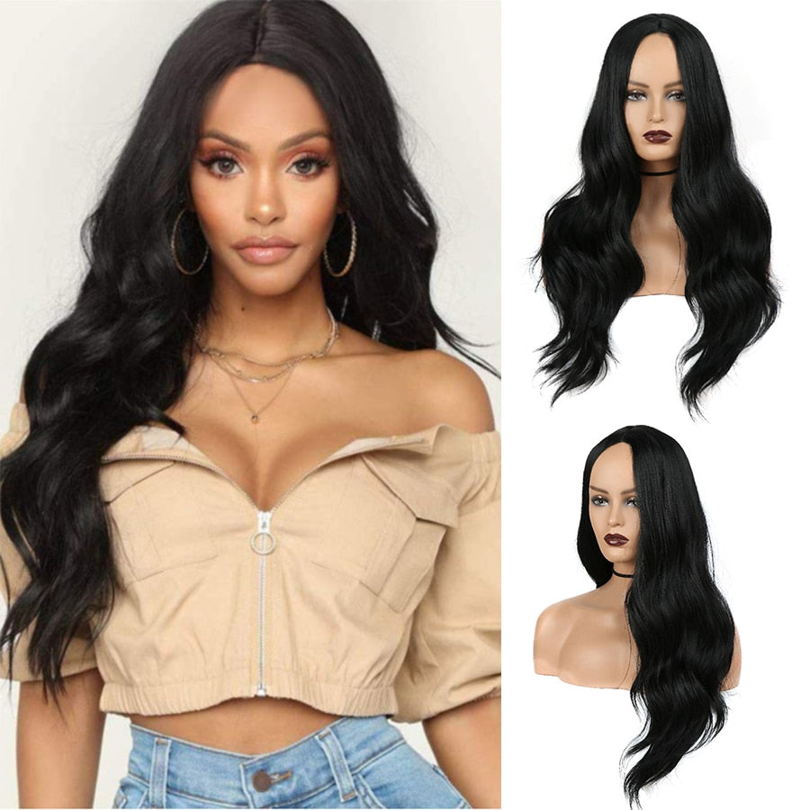 Wigs for Women Deep Body Wave Synthetic Heat Resistant Long Wig